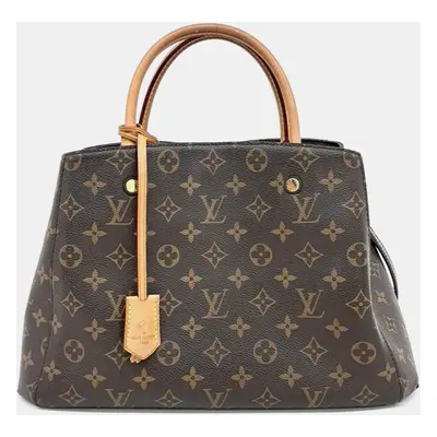 Louis Vuitton Brown Monogram Canvas Montaigne MM Tote Bag