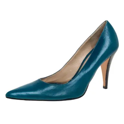 Givenchy Blue Leather Pointed Toe Pumps Size