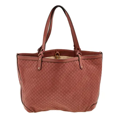 Gucci Rust Microguccissima Leather Bree Tote