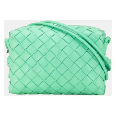 Bottega Veneta Green Mini Nappa Intrecciato Loop Camera Bag