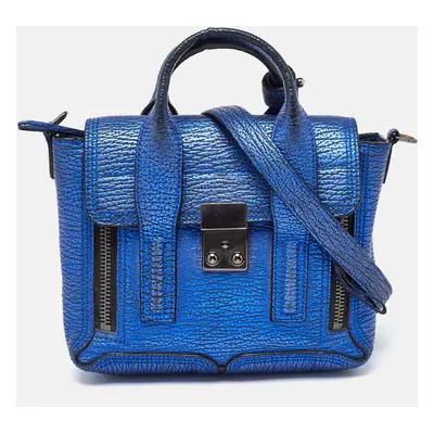 3.1 Phillip Lim Blue Leather Mini Pashli Satchel