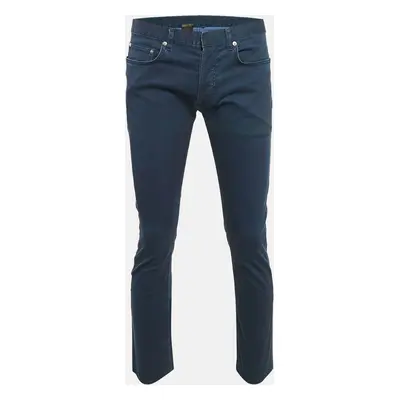 Dior Homme Blue Cotton Drill Straight Leg Jeans Waist 33"