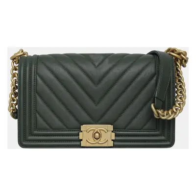 Chanel Chevron Old Medium Boy Bag