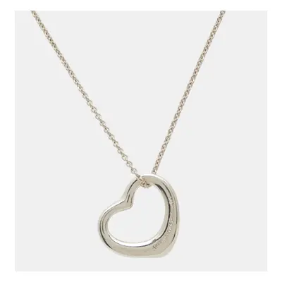 Tiffany & Co. Elsa Peretti Open Heart Sterling Silver Necklace