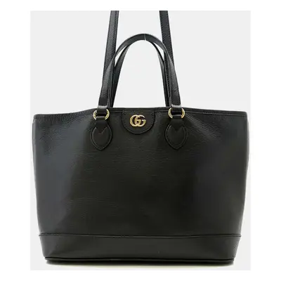 Gucci Black Leather Tote Bag Size Small