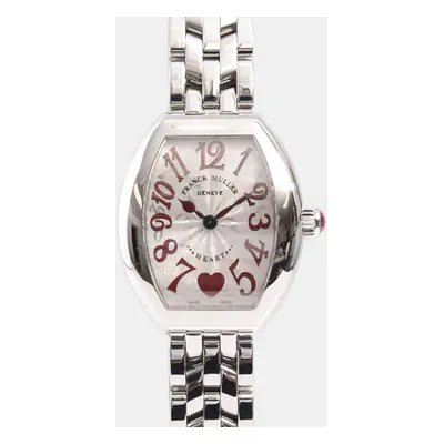 Franck Muller Silver Stainless Steel Heart to Heart Quartz Women's Wristwatch mm