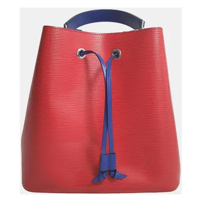 Louis Vuitton Blue/Red Epi Leather Neonoe Bucket Bag