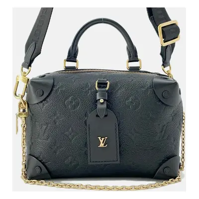 Louis Vuitton Noir Monogram Empreinte Leather Petite Malle Souple bag