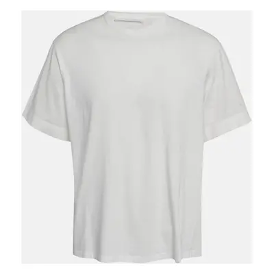 Neil Barrett White Cotton Knit and Cotton Blend T-Shirt