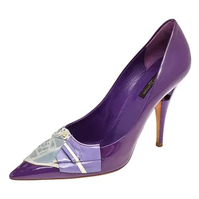 Louis Vuitton Purple Patent Riviera Pumps Size 39.5