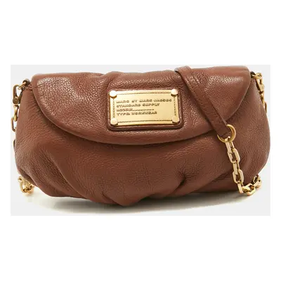 Marc by Marc Jacobs Brown Leather Classic Q Karlie Crossbody Bag