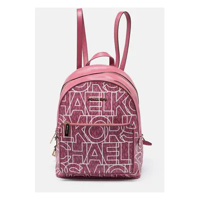 MICHAEL Michael Kors Pink Signature Coated Canvas and Leather Backpack