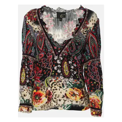 Just Cavalli Multicolor Viscose Blend Top