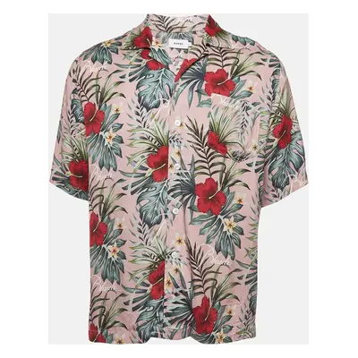 Rhude Pink Tropical Print Hawaiian Shirt