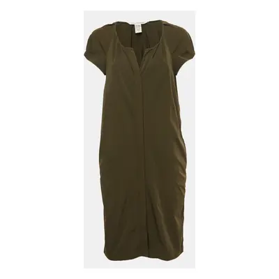 Diane Von Furstenberg Olive Green Stretch Knit Luisa Mini Dress