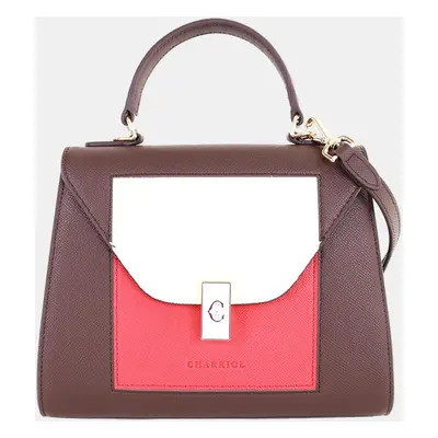 Charriol Brown & Red Leather LE REVE Handbag