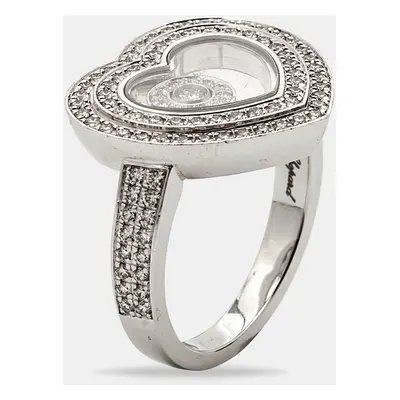 Chopard Happy Diamonds 18k White Gold Ring Size