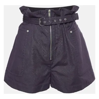 Isabel Marant Etoile Dark Blue Cotton Linen Parana Shorts