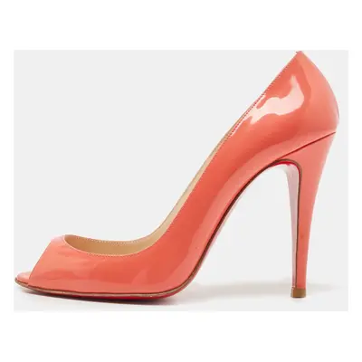 Christian Louboutin Pink Patent Leather Flo Pumps Size