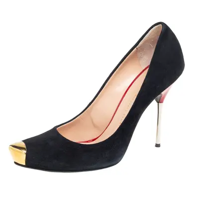 Giuseppe Zanotti Black Suede Pointed Toe Pumps Size