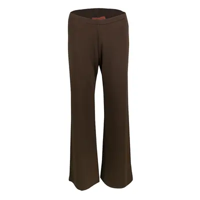 Missoni Brown Elasticized Waist Wide Leg Pants