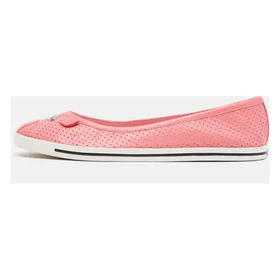 Marc by Marc Jacobs Pink Perforated Leather Mouse Flats Size