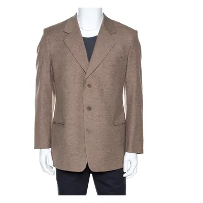 Valentino Brown Wool Three Buttoned Blazer