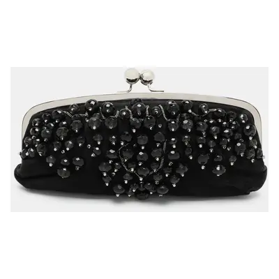 Chloe Black Suede Embellished Clutch