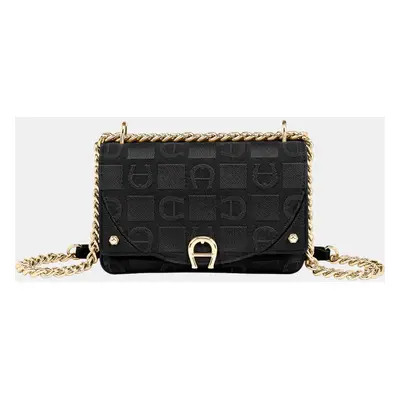 Aigner Black shiny light gold Metal Griffata Mini Bag Black