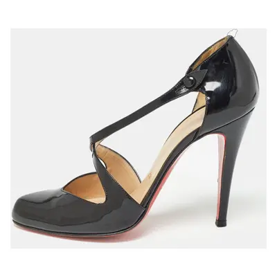 Christian Louboutin Black Patent Leather Triclo Pumps Size