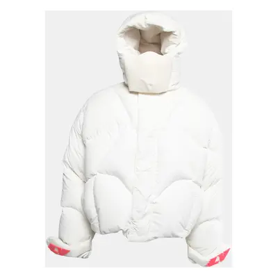 Louis Vuitton White Down Cropped Rave Puffer Jacket