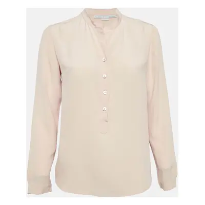 Stella McCartney Pink Silk Half Placket Blouse