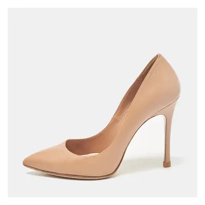 Miu Miu Brown Leather Pointed Toe Pumps Size