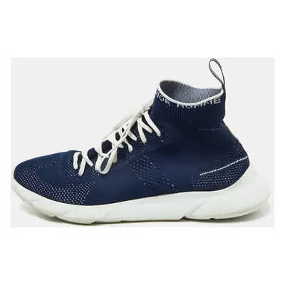 Dior Homme Blue Knit Fabric B21 Sock Sneakers Size