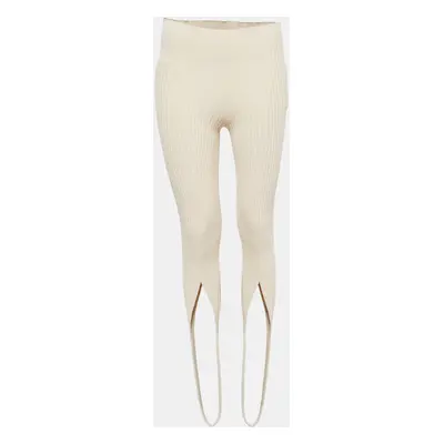 Jacquemus Le Collant Beige Rib Knit Stir Up Legging