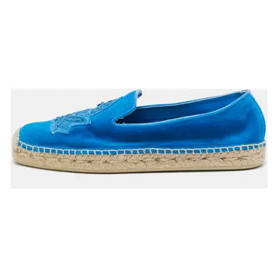 Christian Louboutin Blue Suede Nanou Orlato Espadrille Flats Size