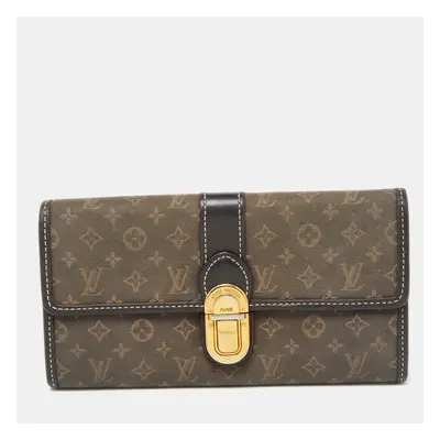 Louis Vuitton Brown Monogram Idylle Canvas and Leather Sarah Wallet