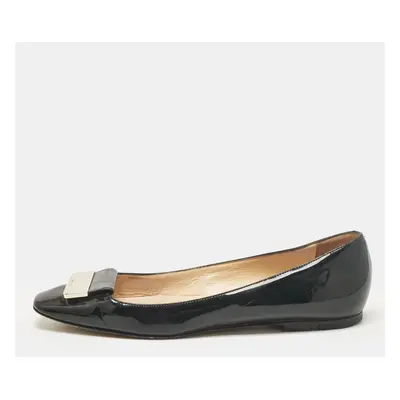 Jimmy Choo Black Patent Leather Ballet Flats Size