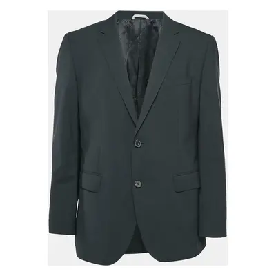 Boss By Hugo Boss Black Virgin Wool Single Breasted Stretch Blazer