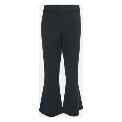 Moschino Couture Black Crepe Flared Pants