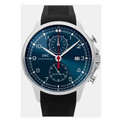 IWC Blue Stainless Steel Portugieser IW3902-13 Automatic Men's Wristwatch mm