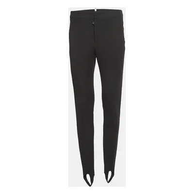 Moncler Grenoble Black Technical Jersey Stirrup Ski Pants