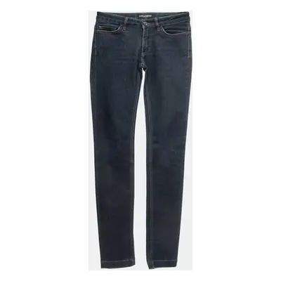 Dolce & Gabbana Navy Blue Denim Cute Jeans Waist 26"