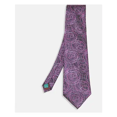 Valentino Vintage Purple Silk Jacquard Traditional Tie