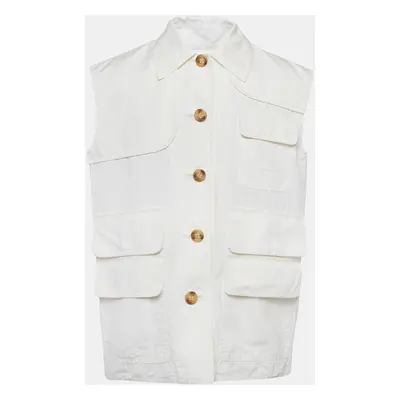 M Missoni White Cotton Blend Vest