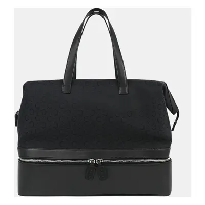 Celine Black C Macadam Handbag