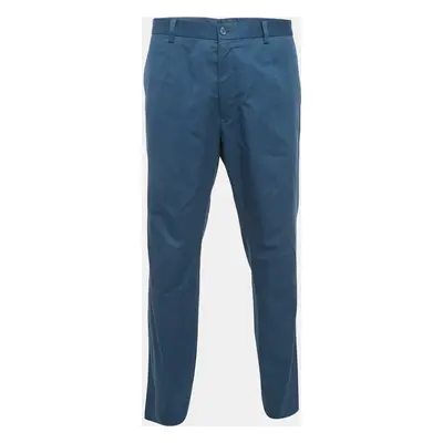 Dolce & Gabbana Blue Cotton Trousers