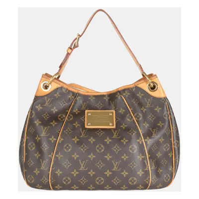 Louis Vuitton Brown Monogram Canvas Galliera PM Hobo Bag