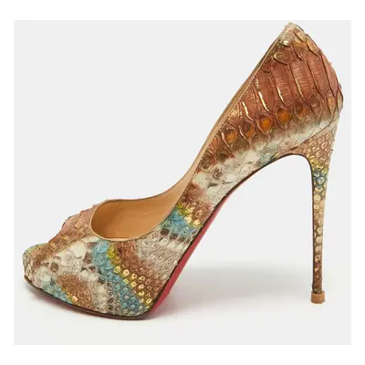 Christian Louboutin Multicolor Python New Very Prive Pumps Size 40.5