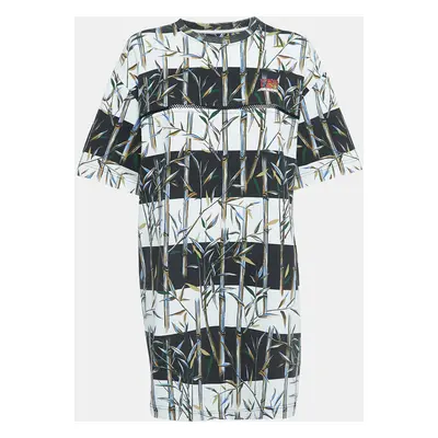 Kenzo Memento Collection Multicolor Bamboo Print Cotton Mini T-Shirt Dress